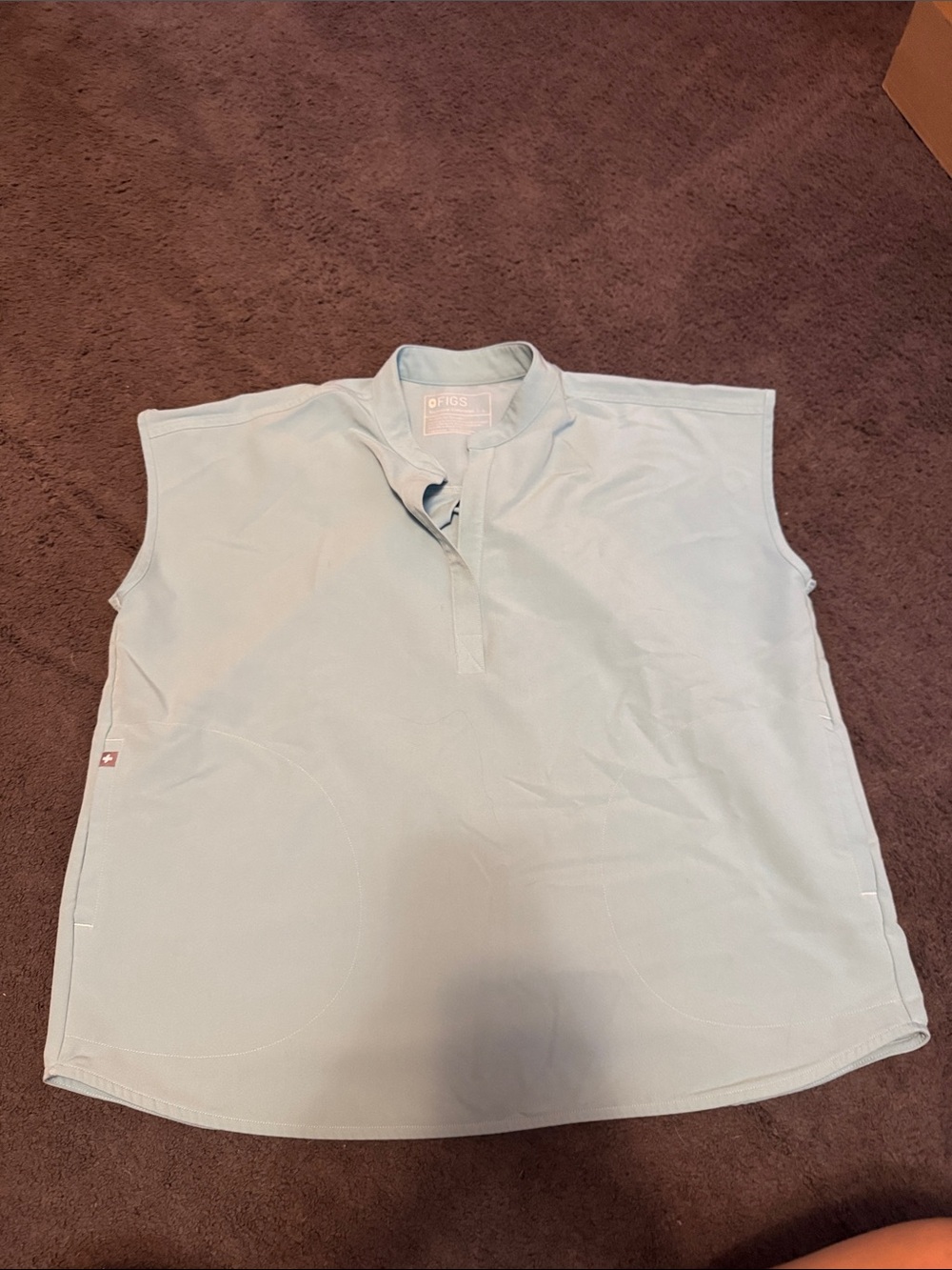 Figs Rafaela Seaglass Scrub Top